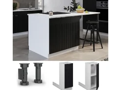 Isla de cocina rayas negras 30x70x82 fame-line