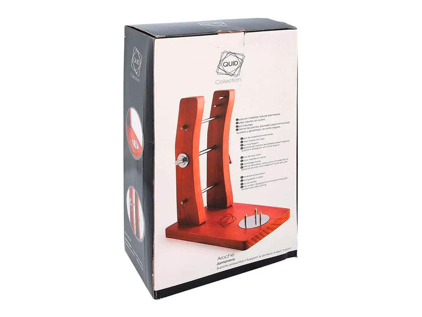 Jamonero Aroche Quid madera de pino 33x21x42 cm