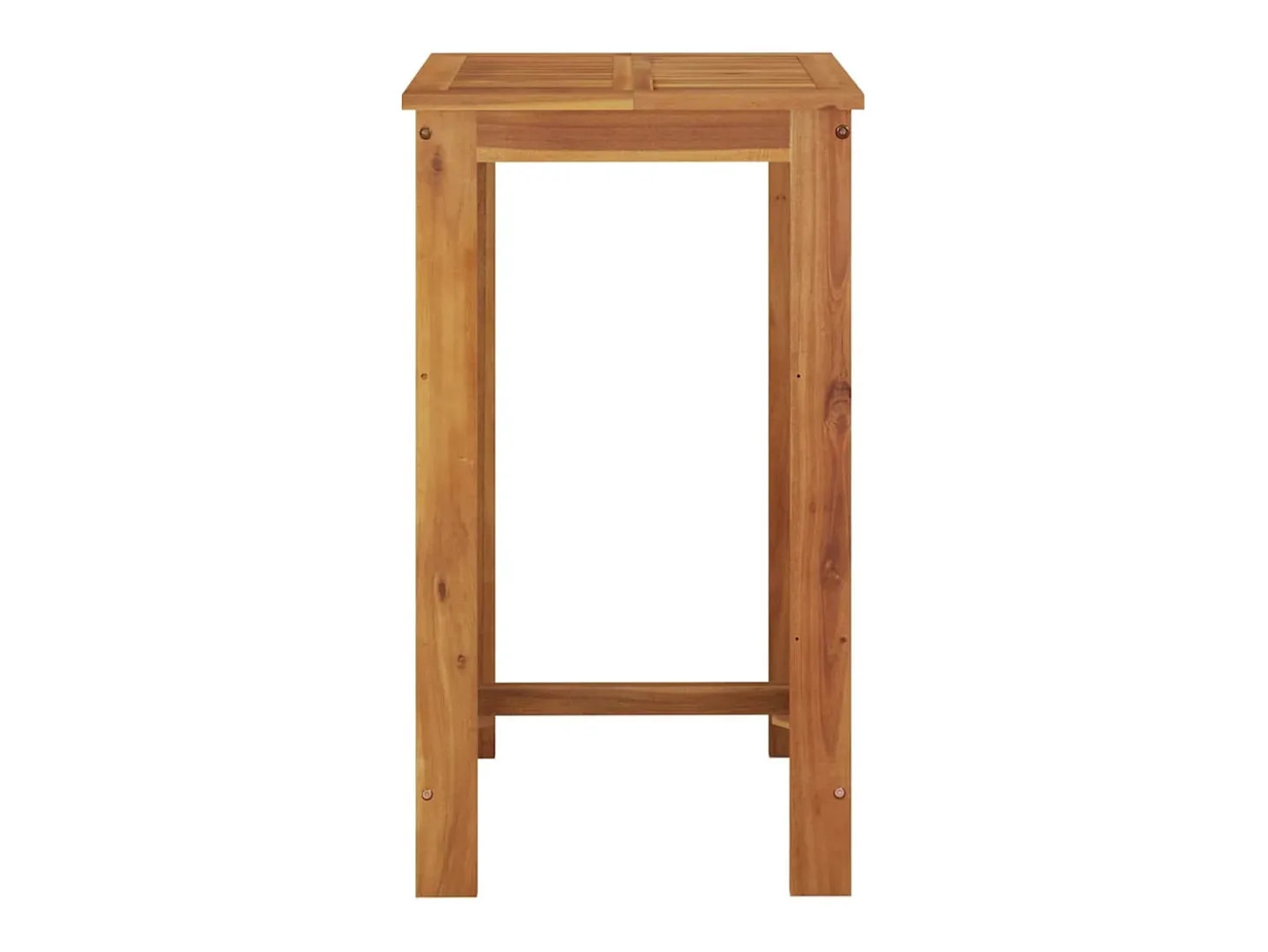 Jean-Alphonse Mesa alta de jardín madera maciza de acacia 60x60x105 cm