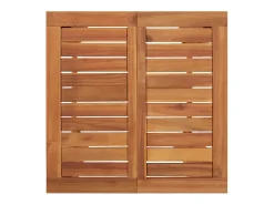 Jean-Alphonse Mesa alta de jardín madera maciza de acacia 60x60x105 cm