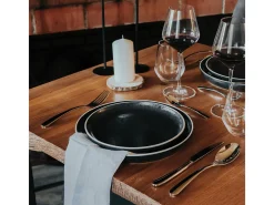 Juego de 6 Platos de Postre Aster Granit 21 cm - Lote de 6