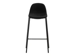 Juego de 4 sillas de bar de tela negra