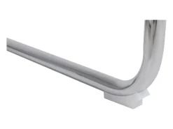 Juego de 2 sillas de comedor estilo mediados de siglo - Tapizadas en piel sintética y ratán - 50 x 61 x 86 cm, color marrón