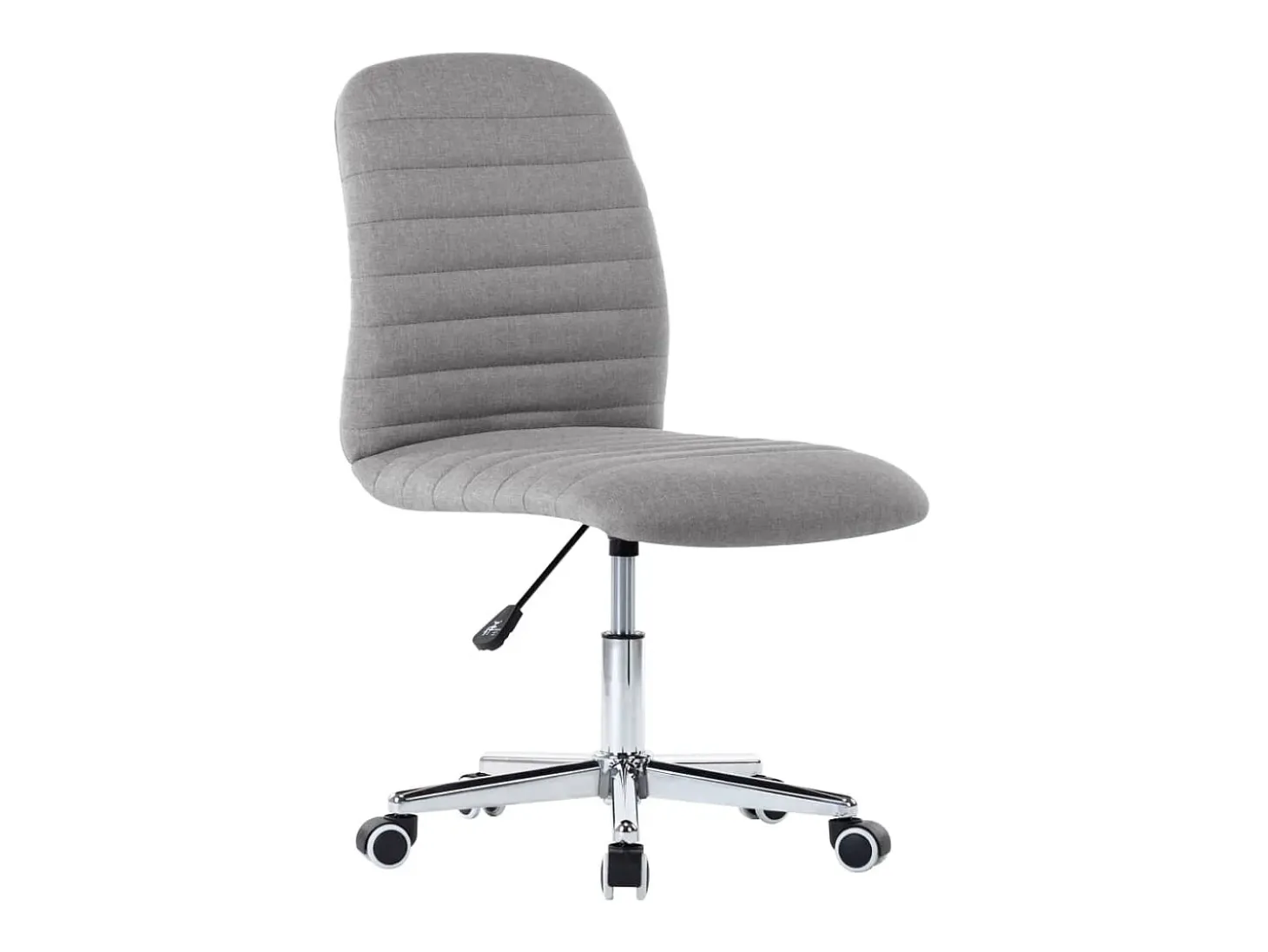 Juego de 4 sillas de comedor de tela gris claro