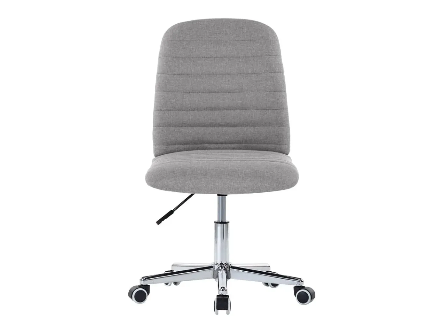 Juego de 4 sillas de comedor de tela gris claro