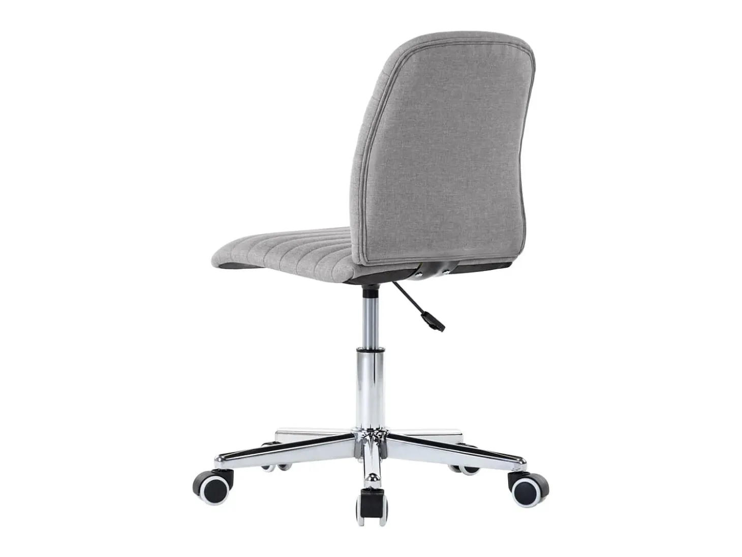 Juego de 4 sillas de comedor de tela gris claro