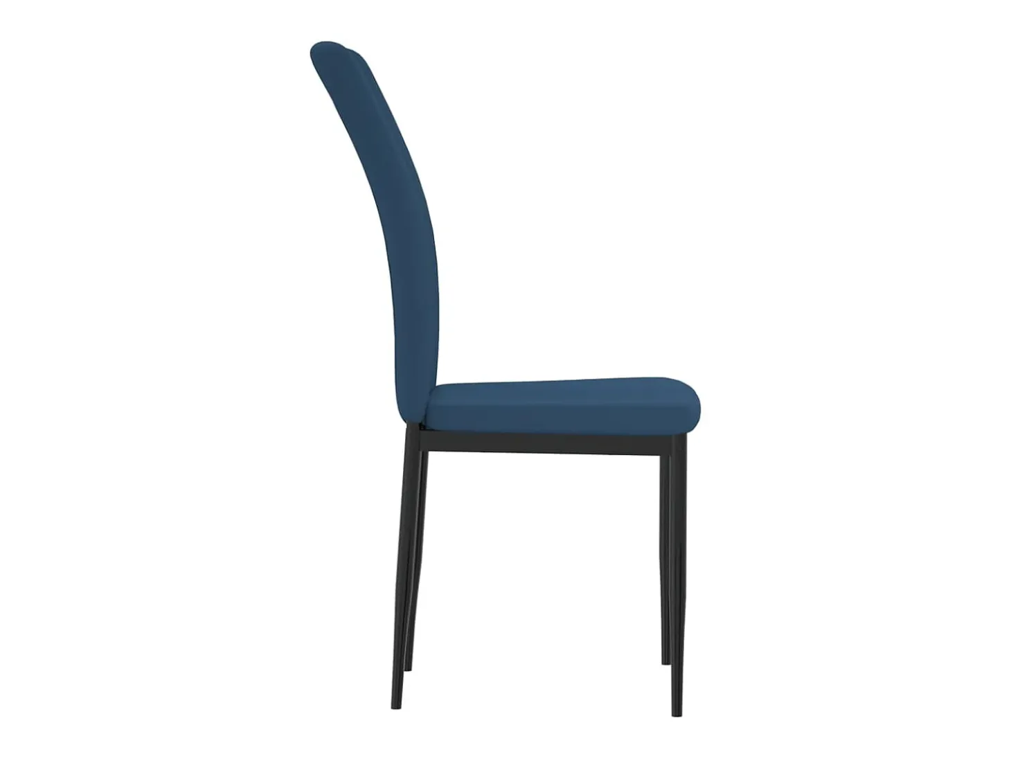 Juego de 4 Sillas de comedor terciopelo azul ES528315