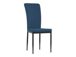Juego de 4 Sillas de comedor terciopelo azul ES528315