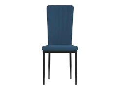 Juego de 4 Sillas de comedor terciopelo azul ES528315
