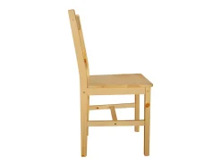 Juego de 6 sillas de comedor de madera de pino