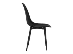 Juego de 4 Sillas de comedor negras PP ES332238