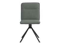 Juego de 6 sillas de comedor de tela gris oscuro
