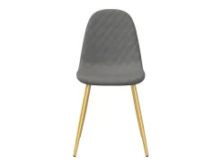 Juego de 4 sillas de comedor de terciopelo gris claro