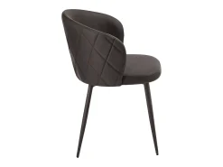 Juego de 2 sillas de comedor "Boston" marrones en ecopiel cm 56x55 78h