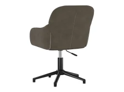 Juego de 2 sillas de comedor giratorias de terciopelo gris oscuro