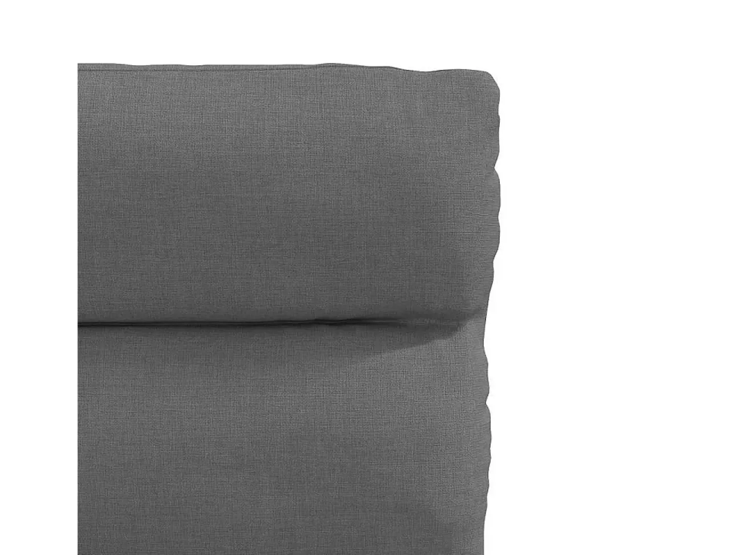 Juego de 4 sillas de comedor de tela gris oscuro