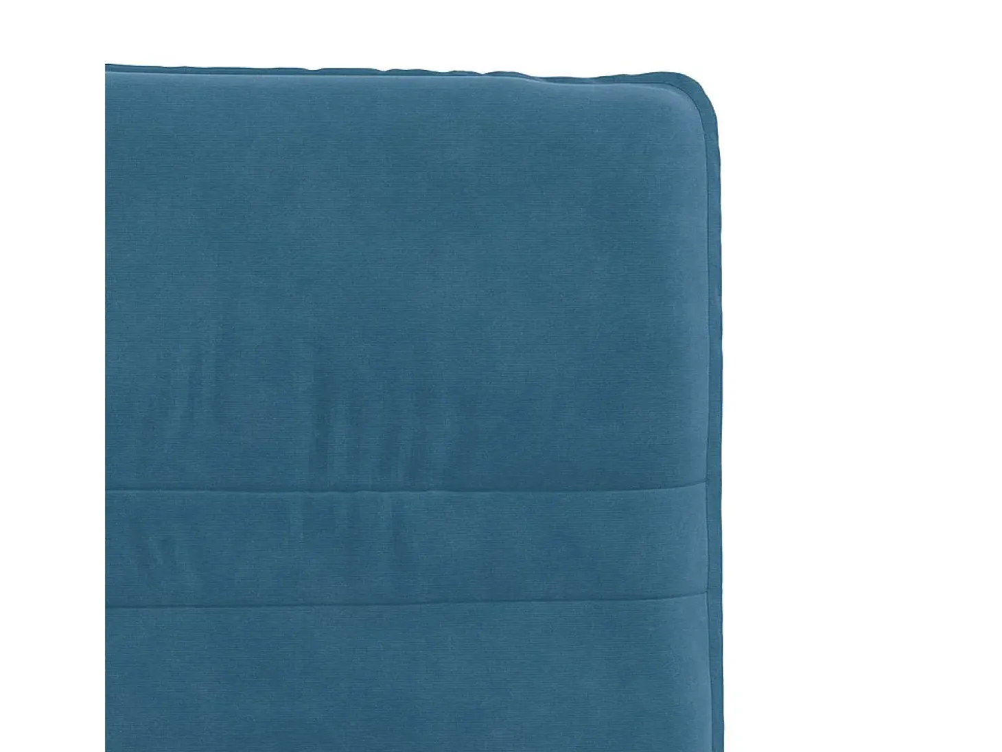 Juego de 4 sillas de comedor de terciopelo azul