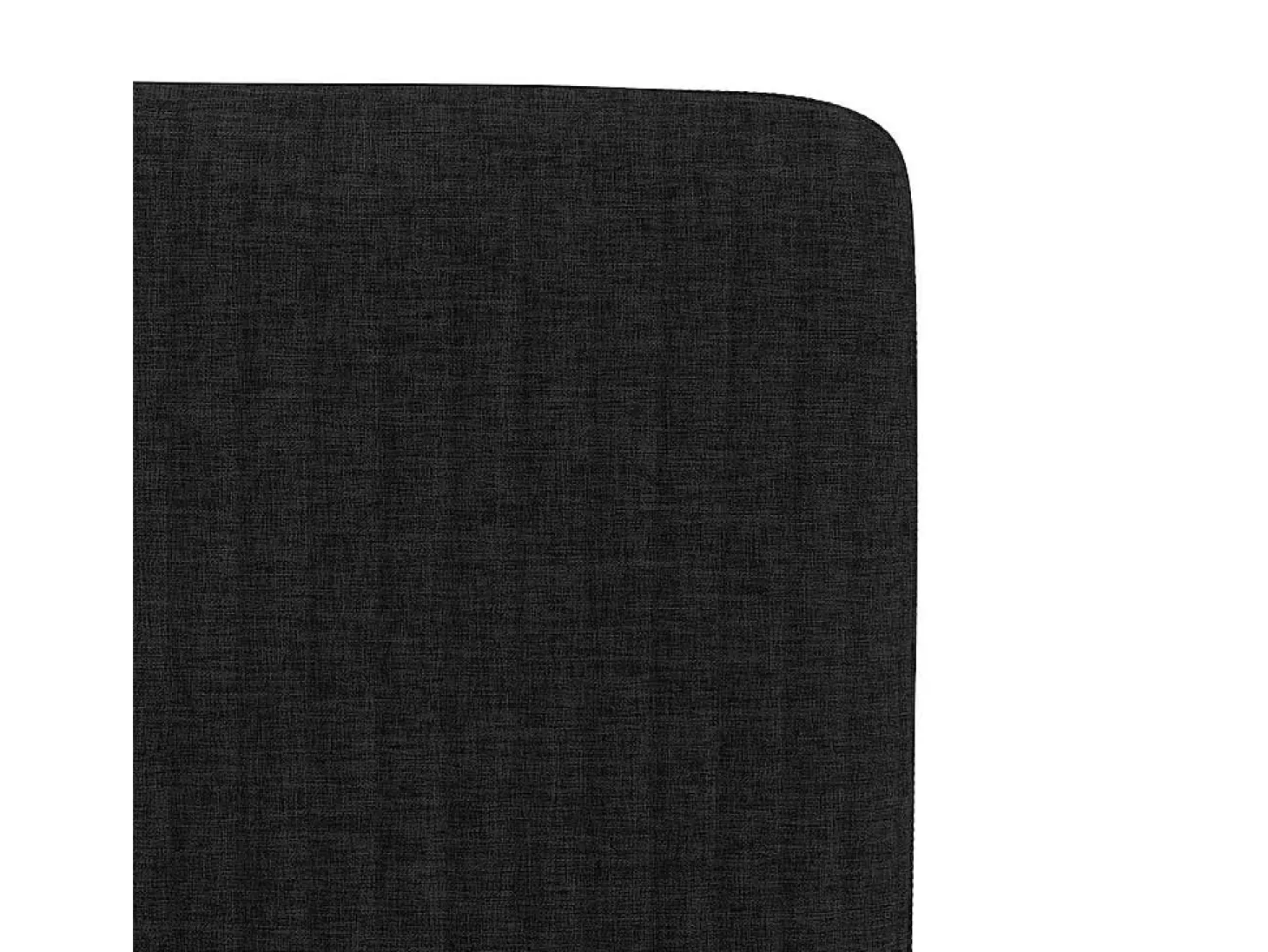 Juego de 2 sillas de comedor de tela negra