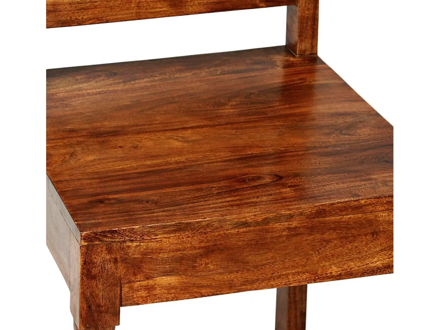 Juego de 2 sillas de comedor Acabado madera color miel clásico