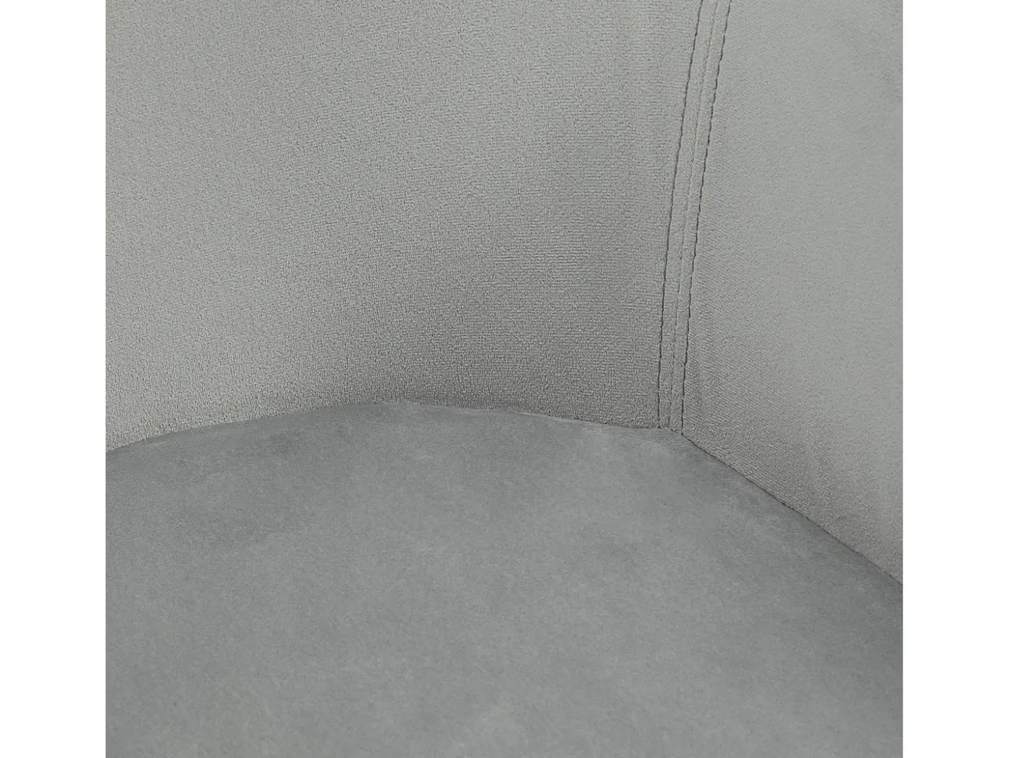 Juego de 2 sillas de comedor, sillas de cocina tapizadas con reposabrazos, aspecto terciopelo, patas de madera, color gris