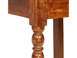 Juego de 2 Sillas de comedor madera maciza color miel clásico ES170621