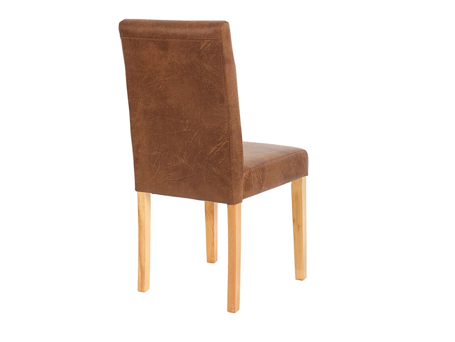 Juego de 6 sillas de comedor Littau de piel sintética, textil, imitación de ante, patas claras