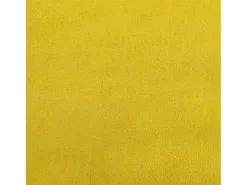 Juego de 2 sillas de comedor de terciopelo amarillo