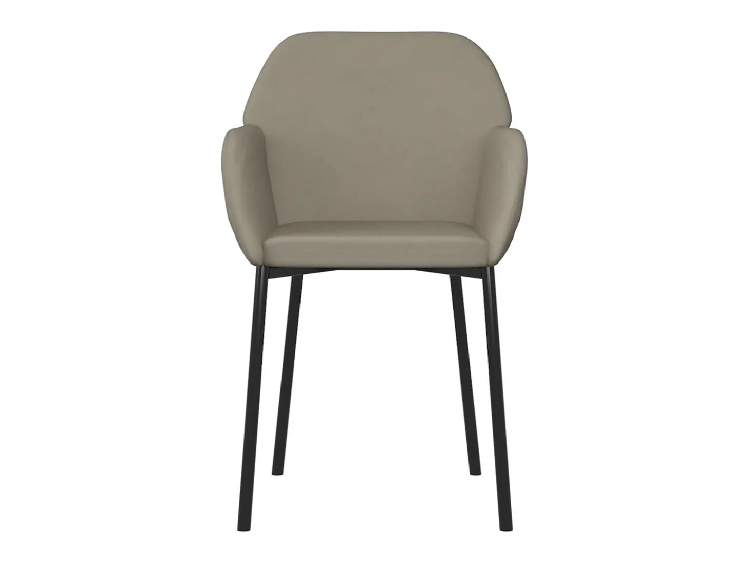 Juego de 2 Sillas de comedor terciopelo gris claro ES654828