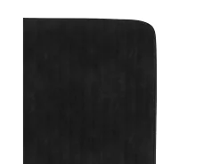 Juego de 4 sillas de comedor de terciopelo negro