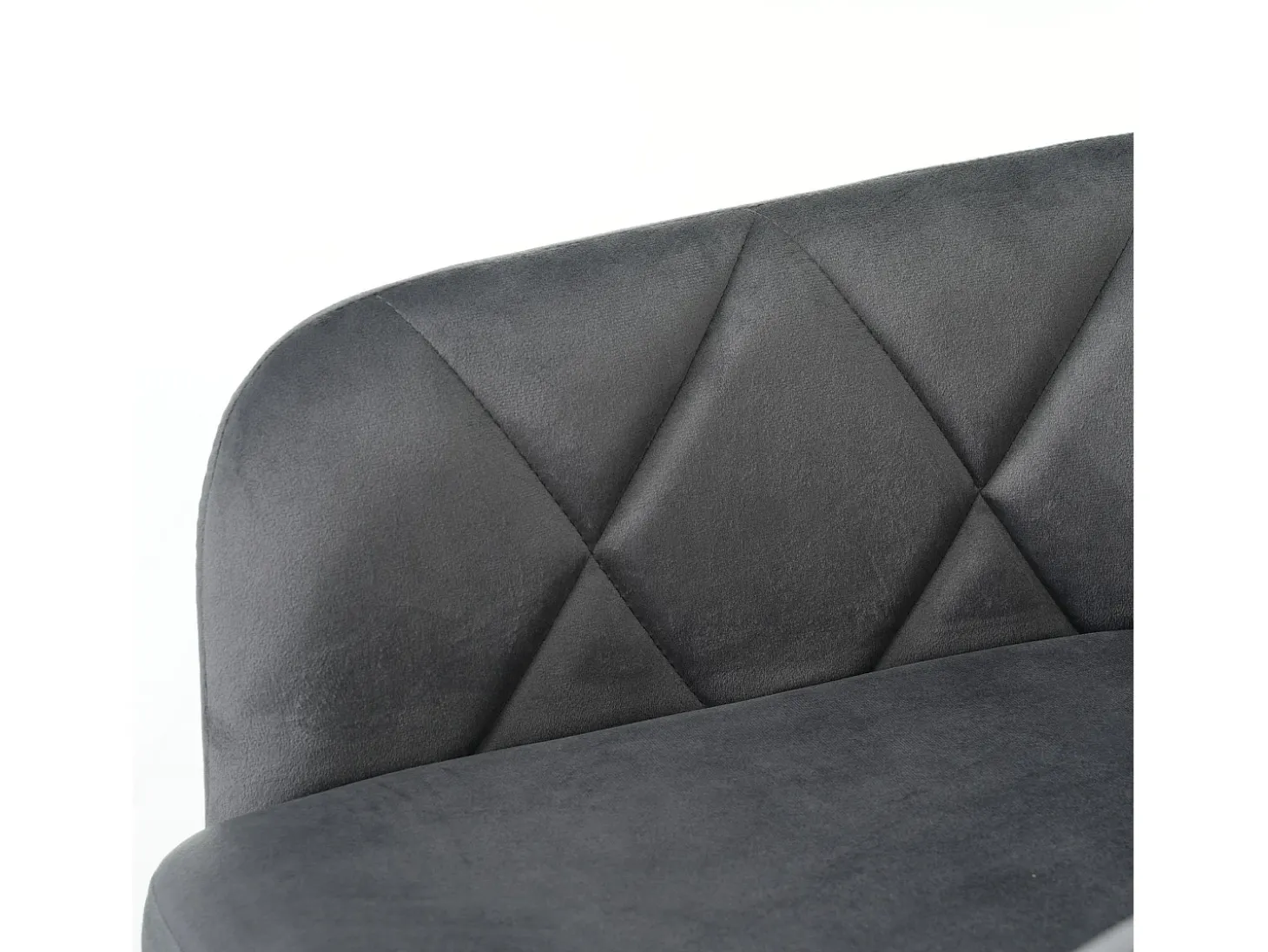 Juego de 2 sillas de comedor giratorias de terciopelo gris oscuro con reposabrazos y respaldo y patas de metal