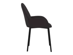 Juego de 2 Sillas de comedor cuero sintético negro ES949469