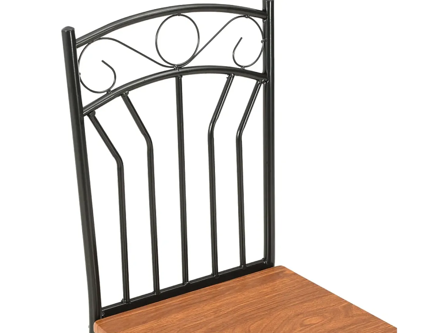 Juego de 2 sillas de comedor de MDF marrón