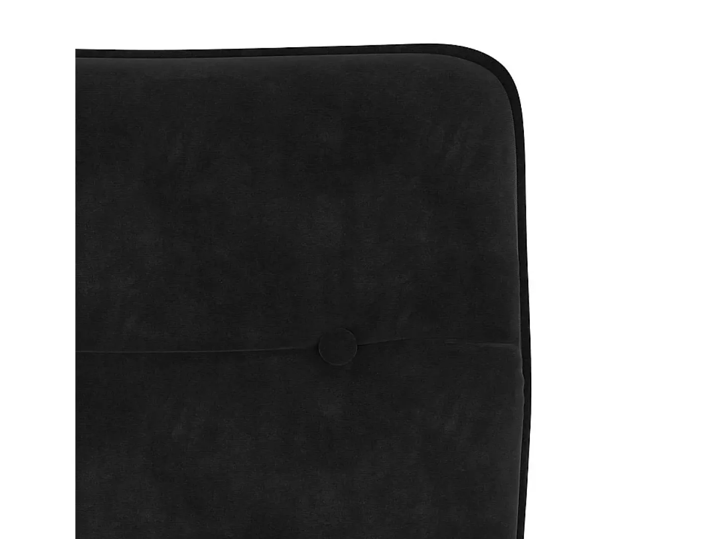 Juego de 2 sillas de comedor de terciopelo negro