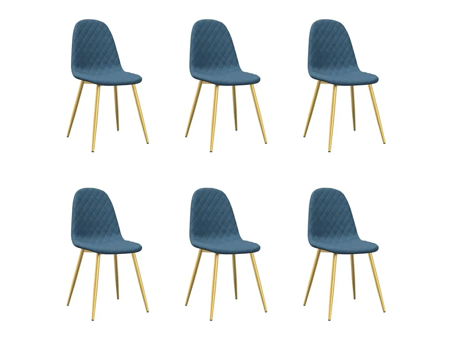 Juego de 6 Sillas de comedor giratorias terciopelo gris claro ES606719