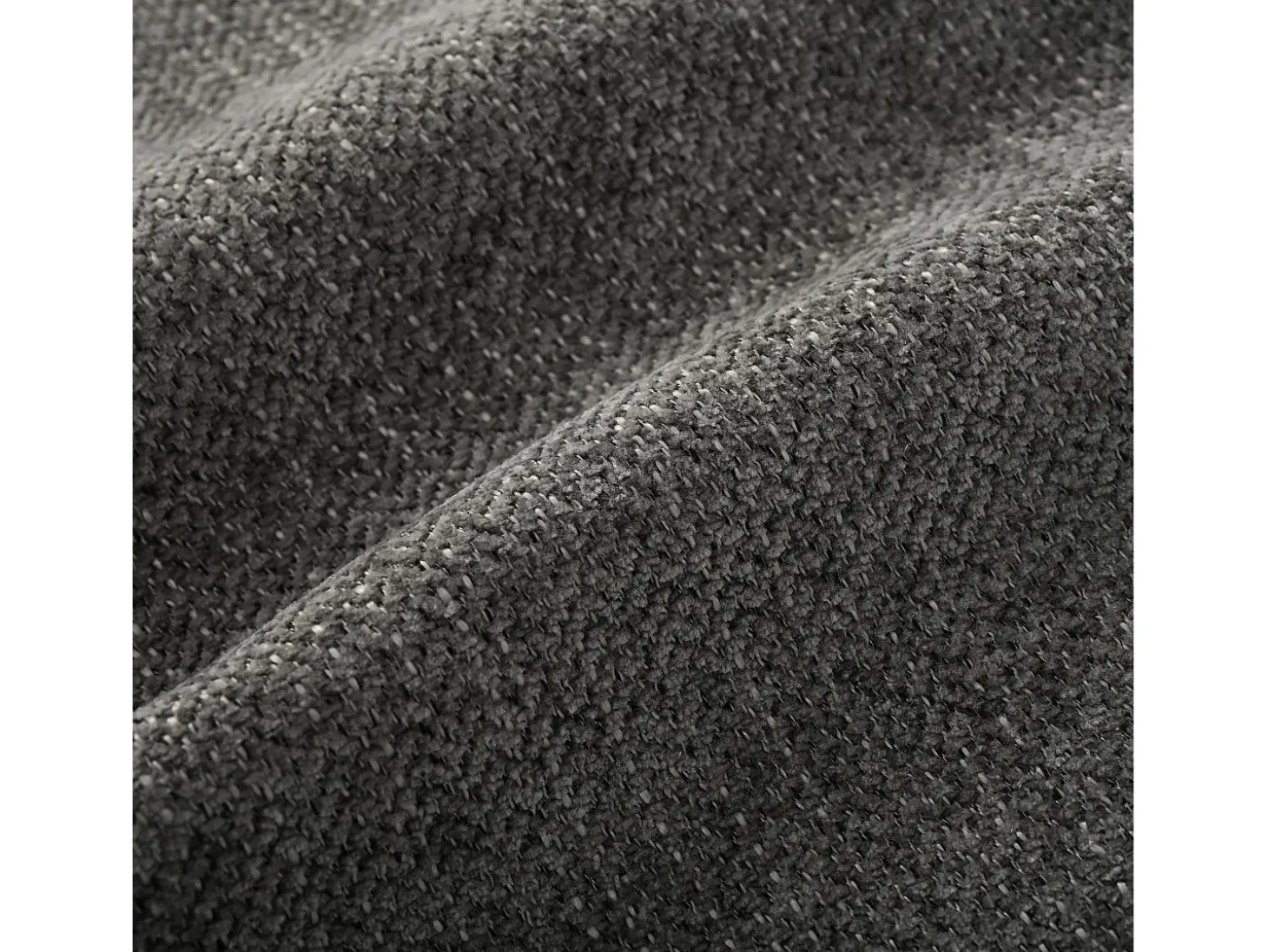 Juego de 4 sillas de comedor de chenilla gris - Patas de metal dorado