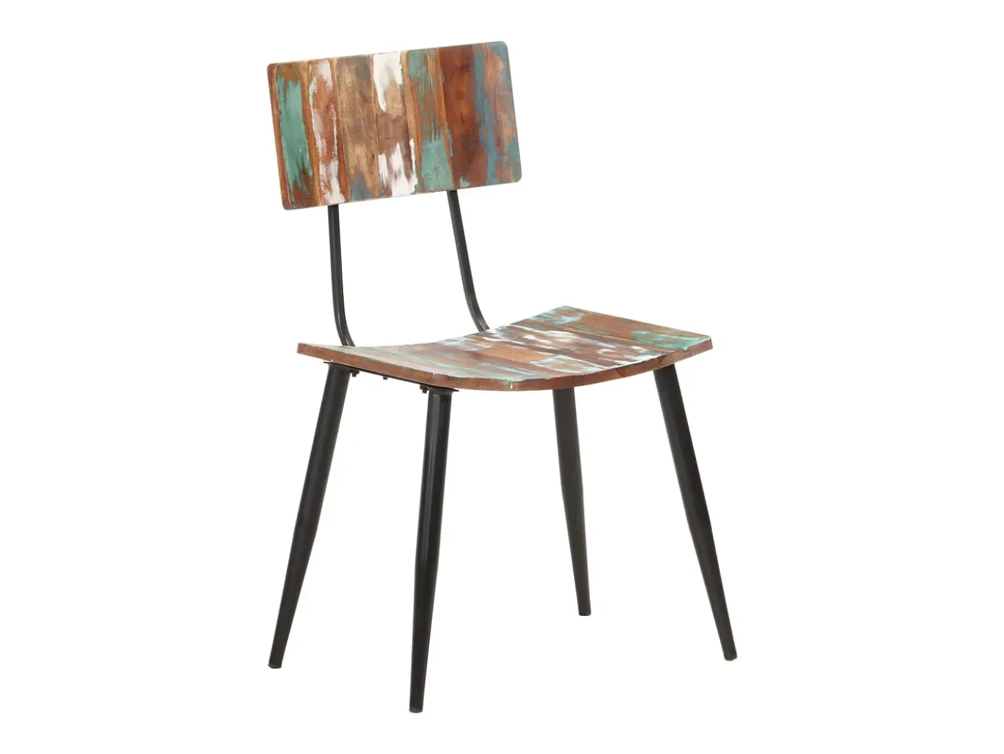 Juego de 2 Sillas de comedor madera maciza reciclada ES345336