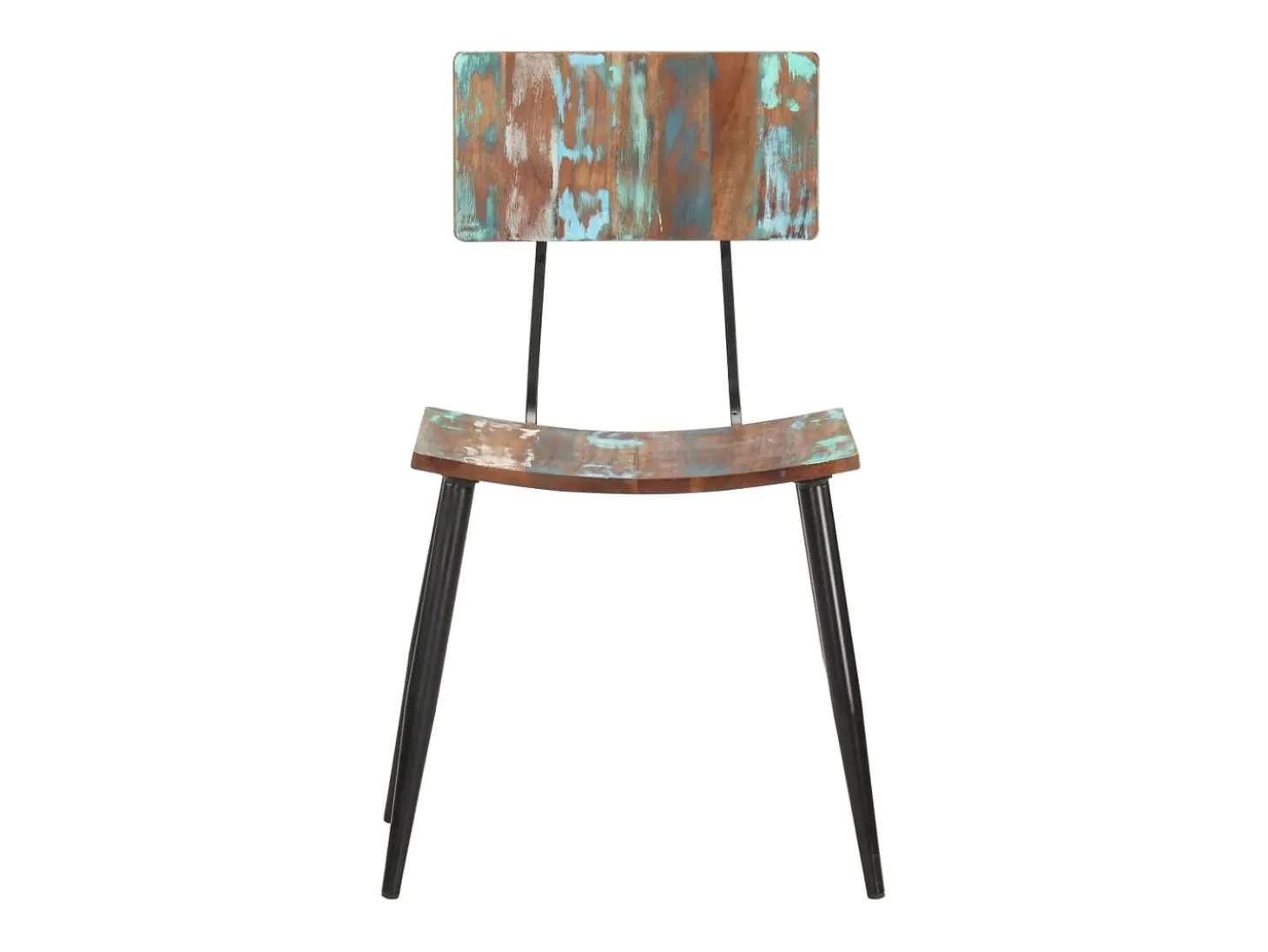 Juego de 2 Sillas de comedor madera maciza reciclada ES345336