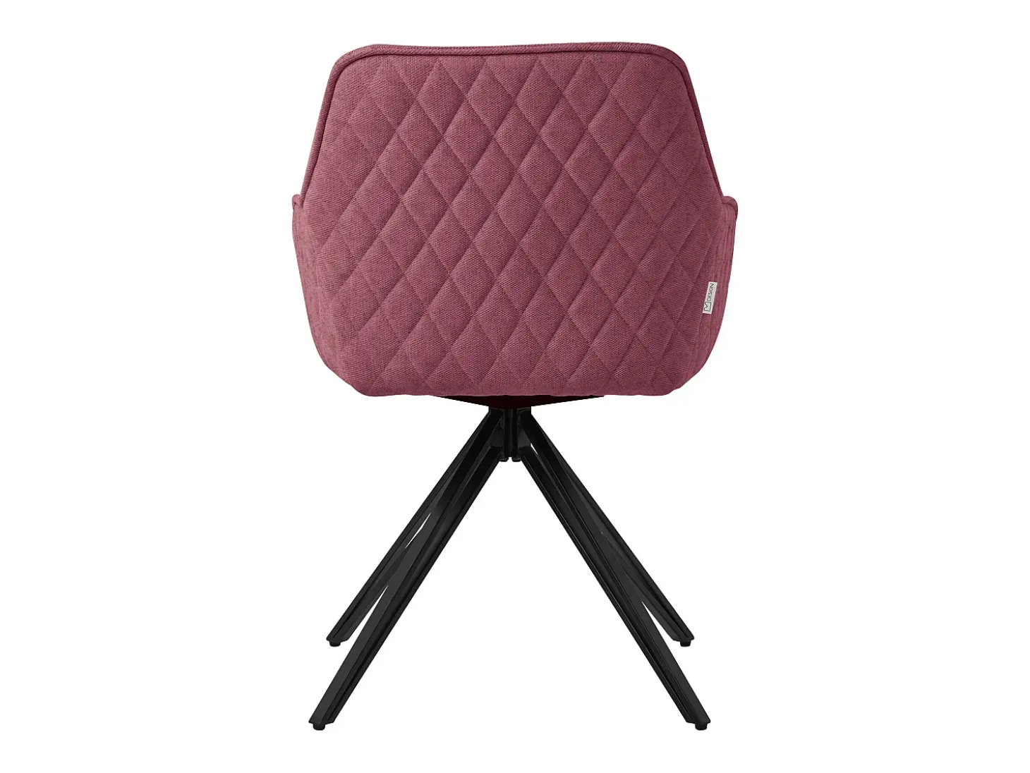Juego de 2 sillas de comedor giratorias ML-Design en tela textil rosa viejo, silla de salón con reposabrazos/respaldo, silla giratoria de 360°