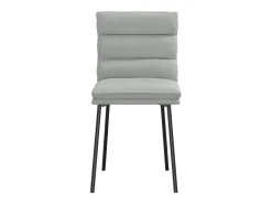Juego de 6 sillas de comedor de terciopelo gris claro