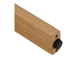 Juego de 4 sillas de comedor ergonómicas - 54,5 x 44 x 72,5 cm - con acolchado y patas de hierro - Franela - beige y natural