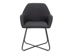 Juego de 2 Sillas de comedor tela negro ES498689