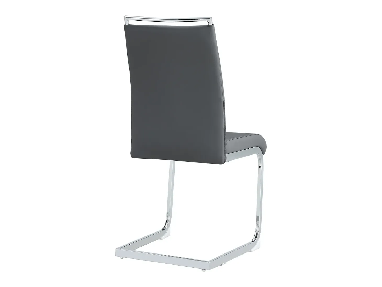 Juego de 2 sillas de comedor modernas con respaldo alto y patas tapizadas, respaldo de rayas cruzadas para comedor, cocina y oficina, color gris