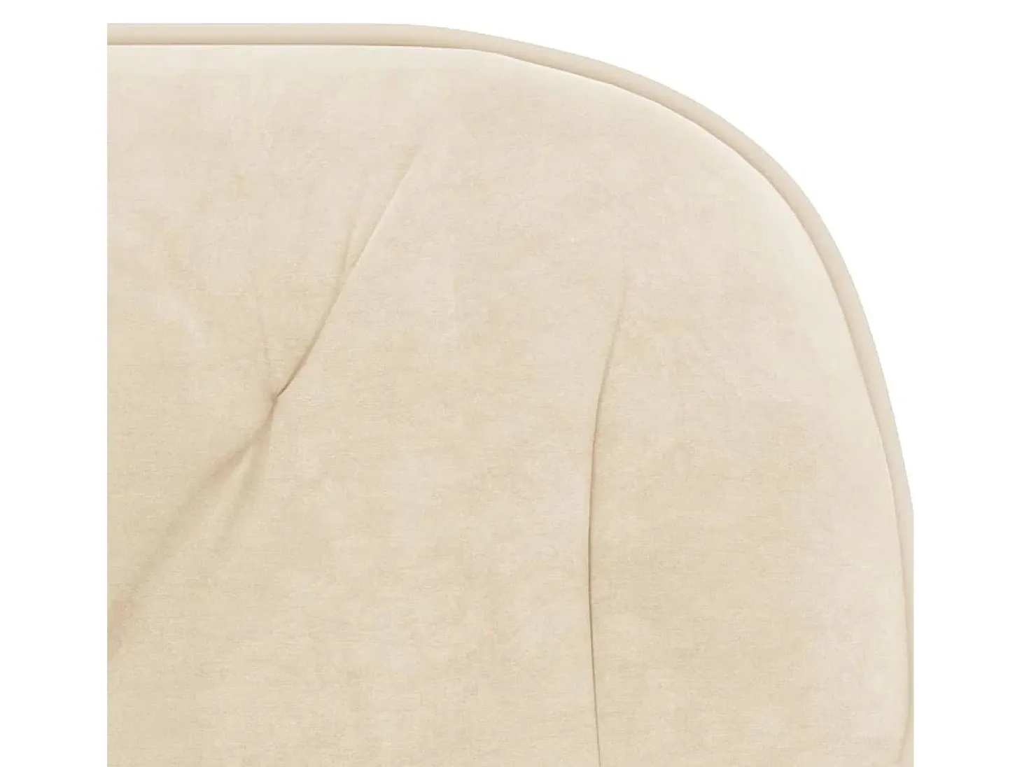 Juego de 2 sillas de comedor giratorias de terciopelo color crema