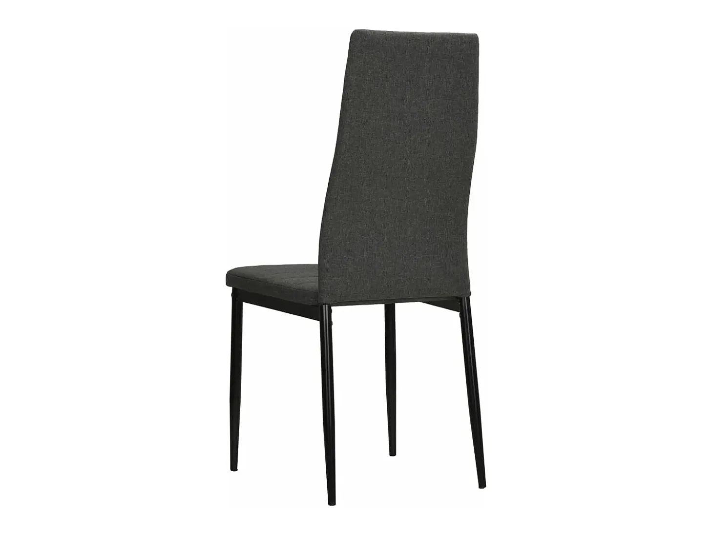 Juego de 2 Sillas de comedor tela gris oscuro ES388606