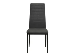 Juego de 2 Sillas de comedor tela gris oscuro ES388606