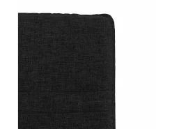 Juego de 6 sillas de comedor de tela negra