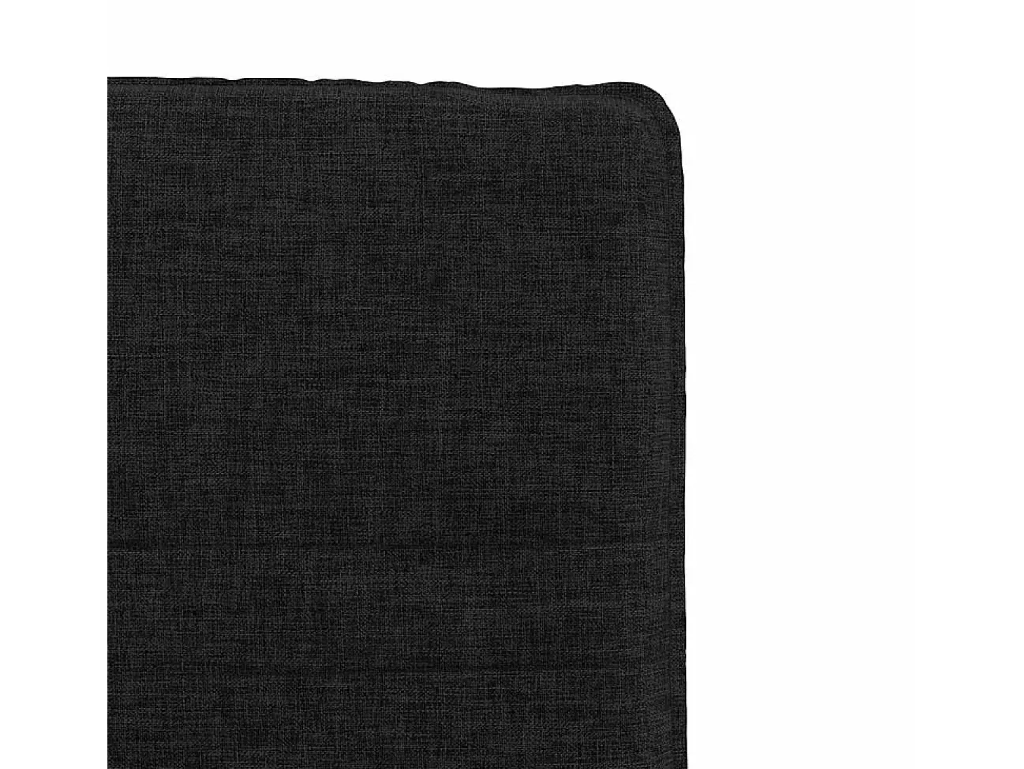 Juego de 6 sillas de comedor de tela negra