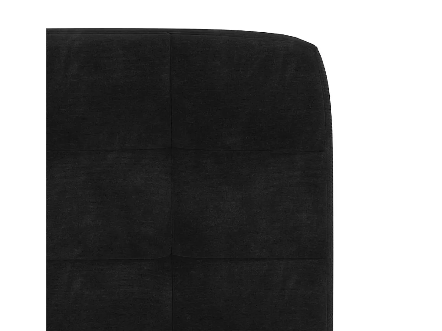 Juego de 4 sillas de comedor de terciopelo negro