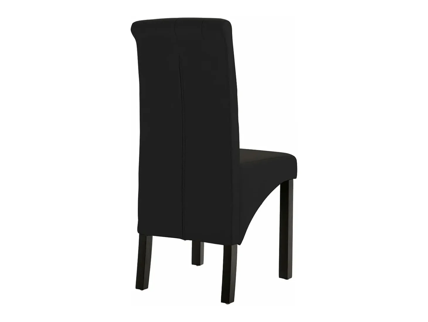 Juego de 2 Sillas de comedor tela negro ES631061