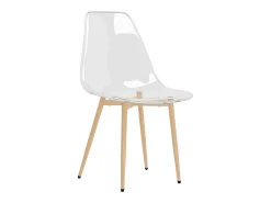 Juego de 4 Sillas de comedor transparente PET ES464198